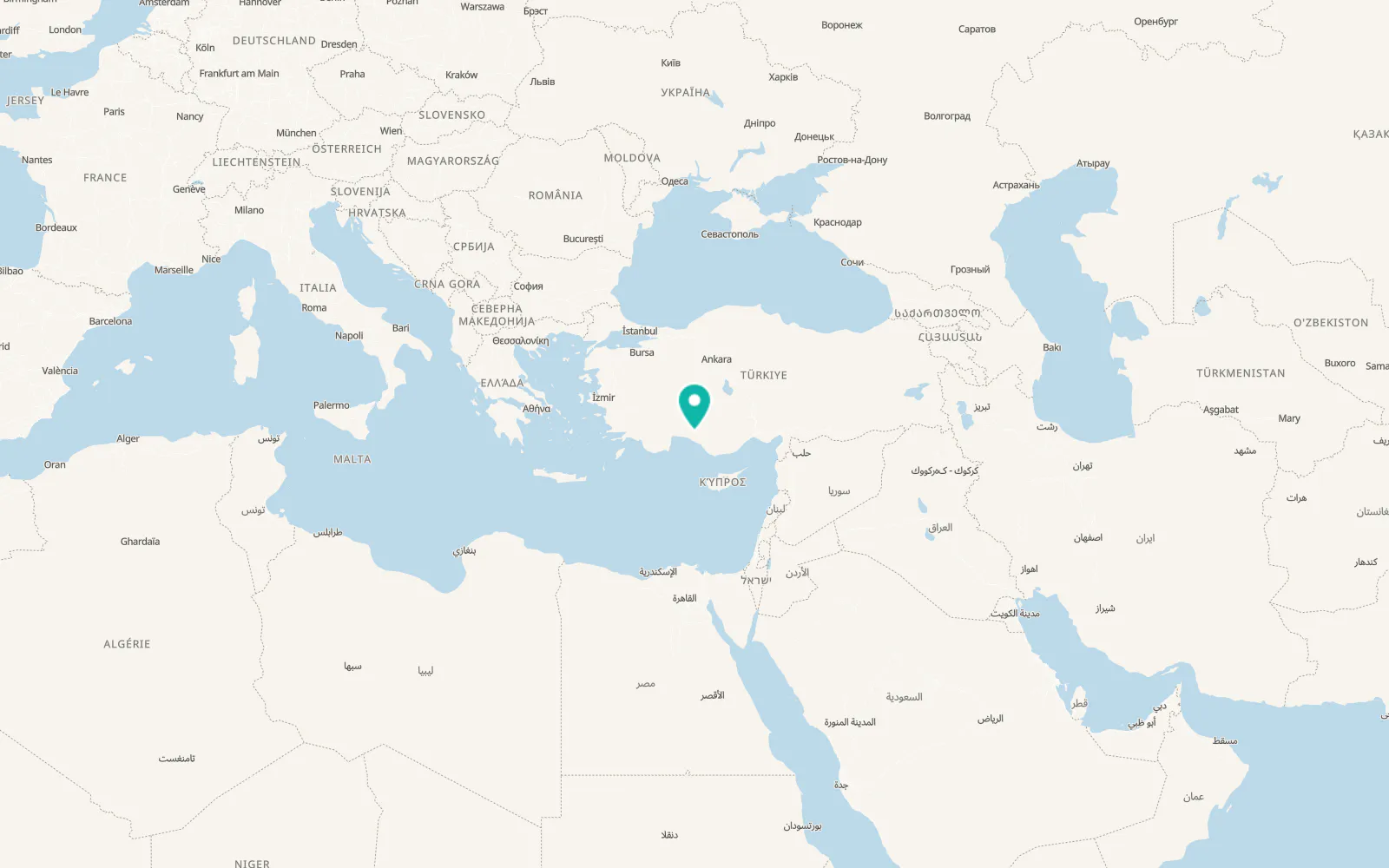 Map of Geriş