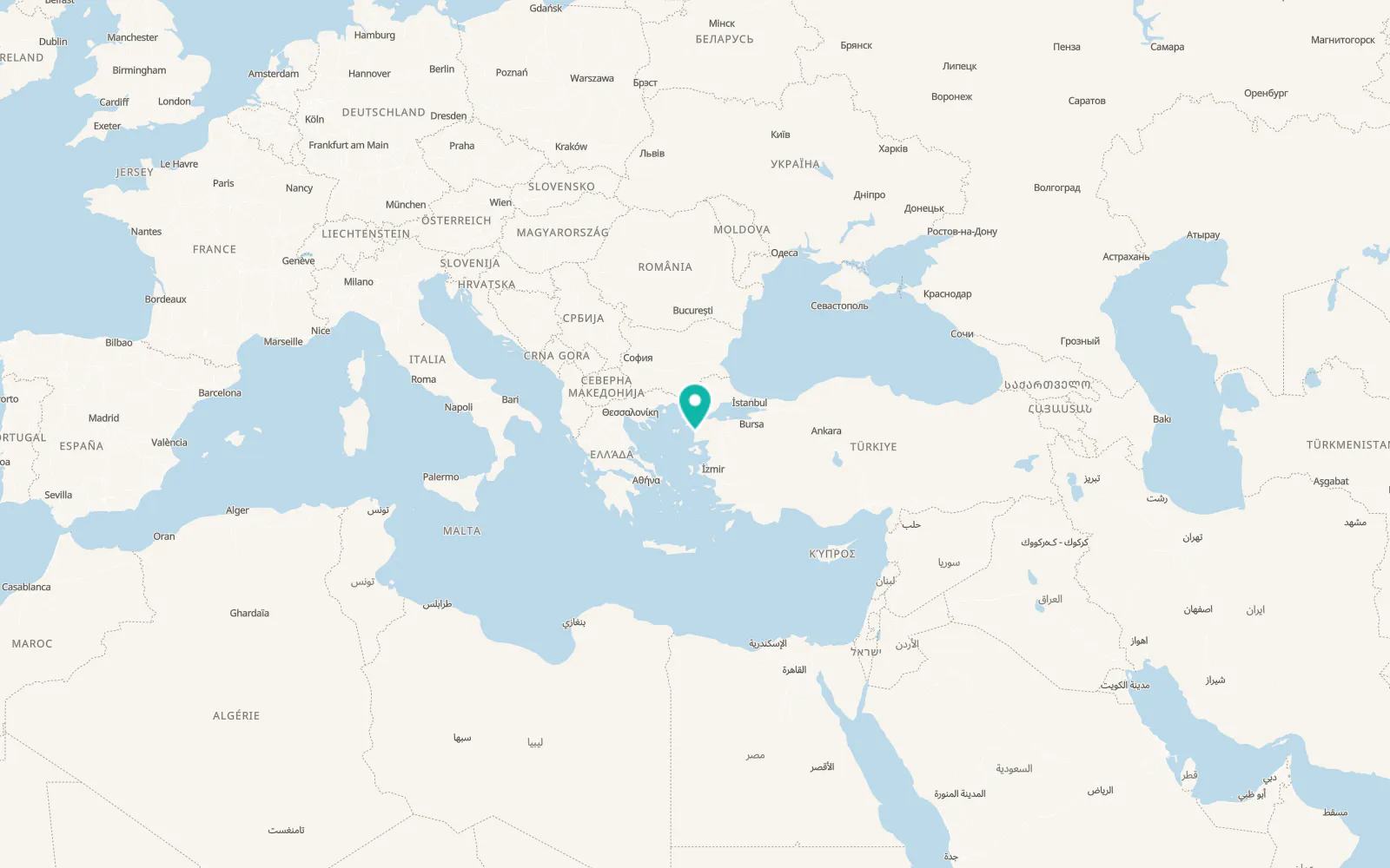 Map of Geyikli