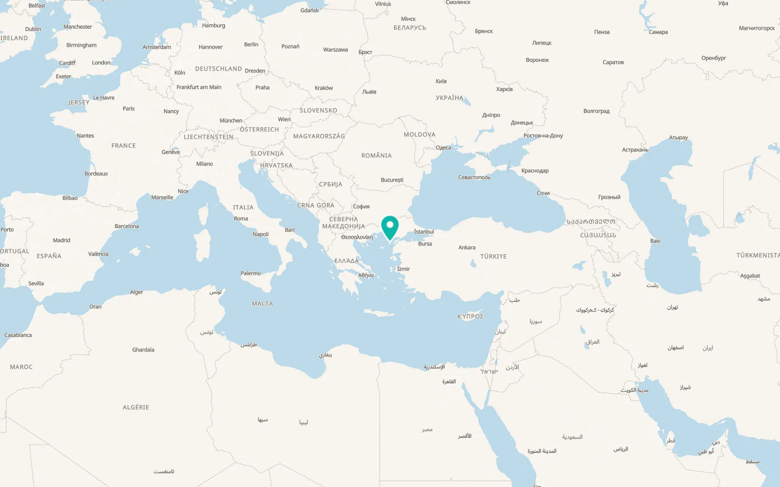 Map of Gökçeada