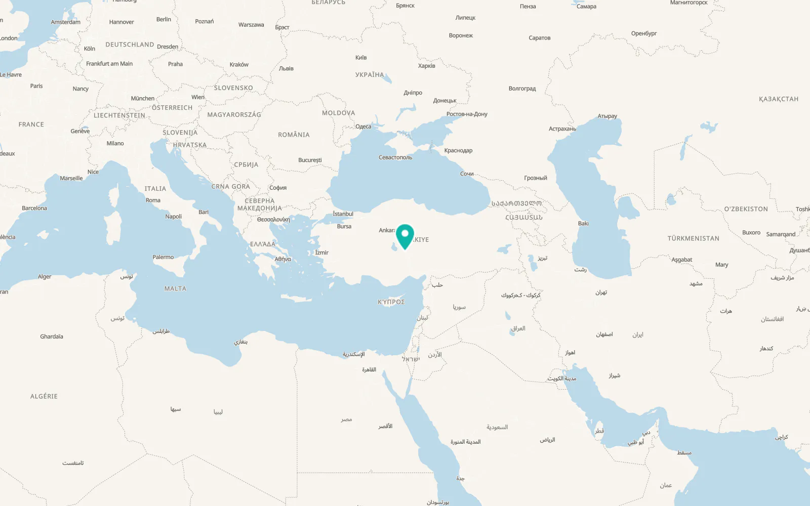 Map of Gülağaç