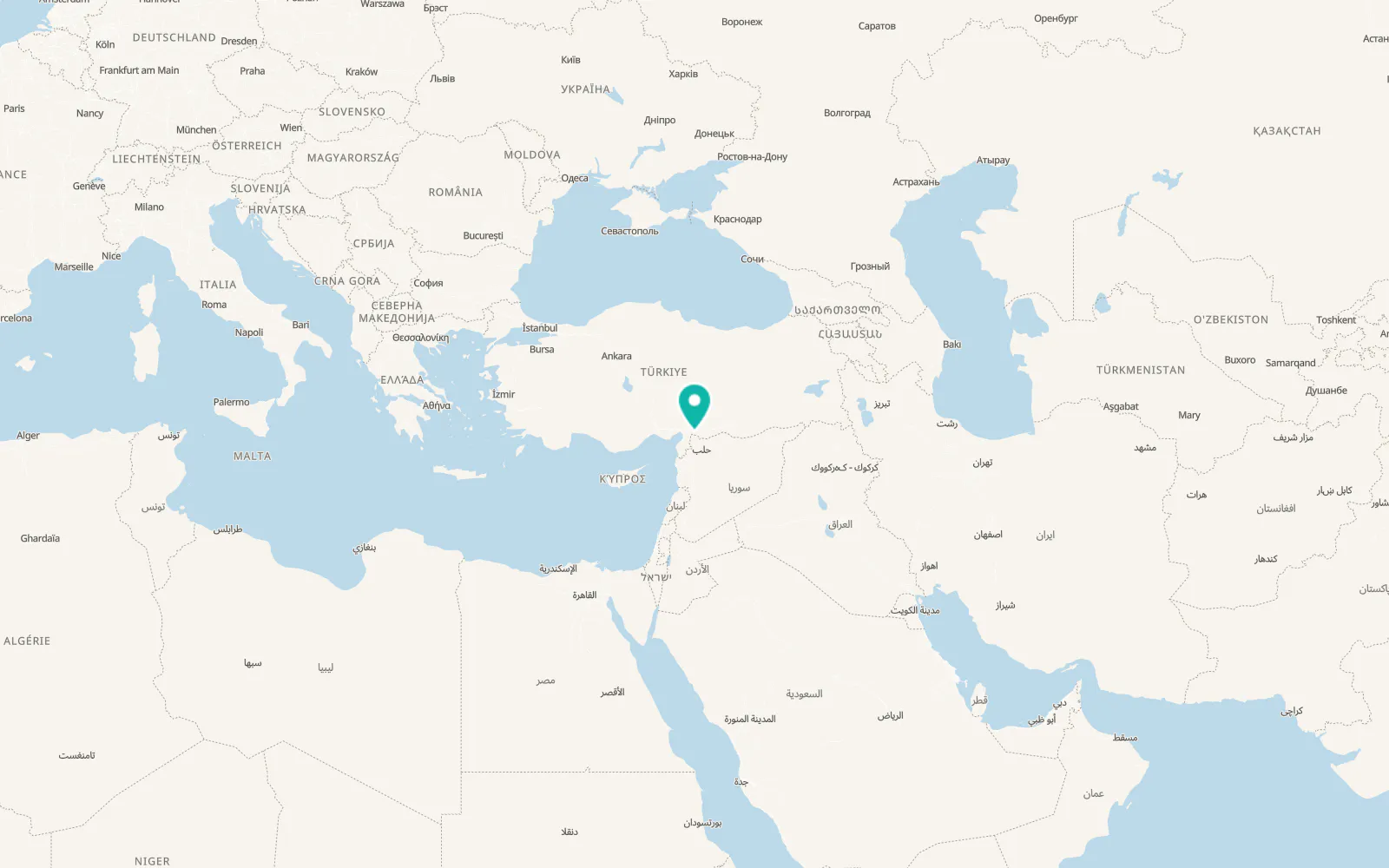 Map of Gülbaba