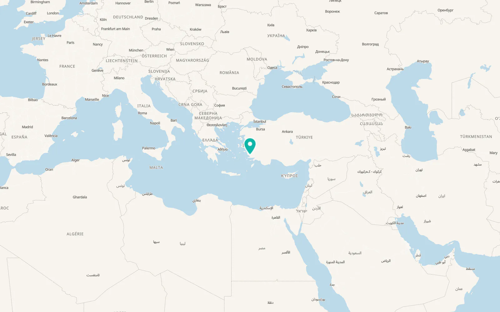 Map of Güllük