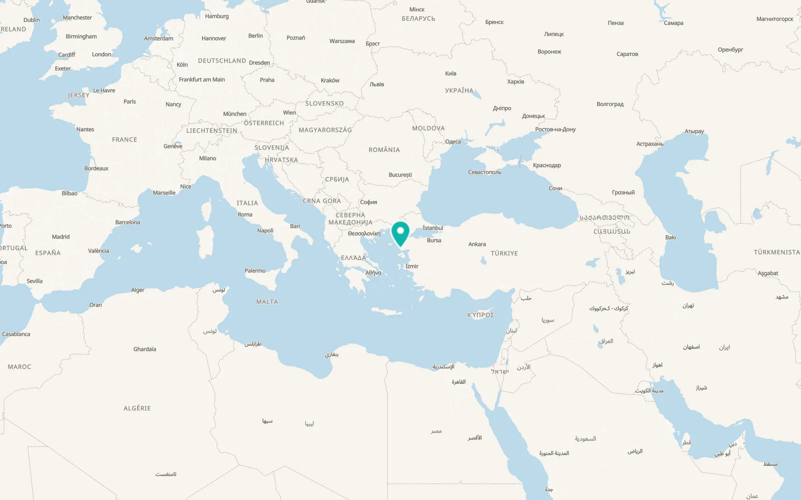 Map of Gülpınar