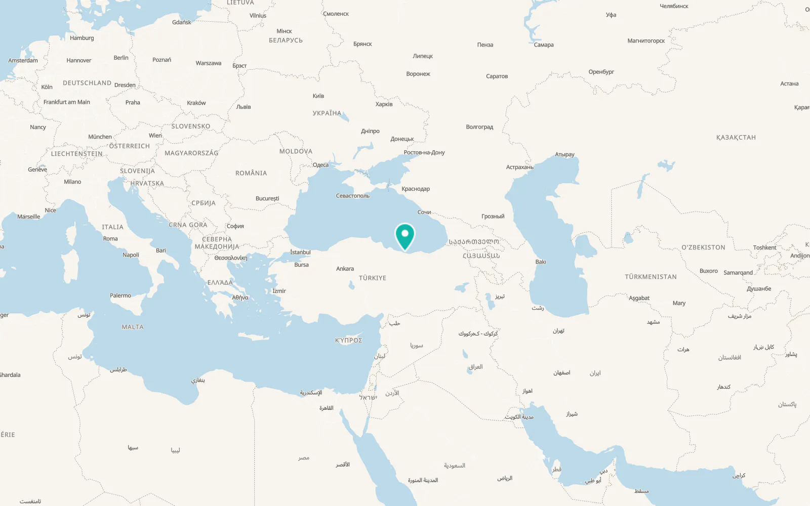 Map of Gülyalı