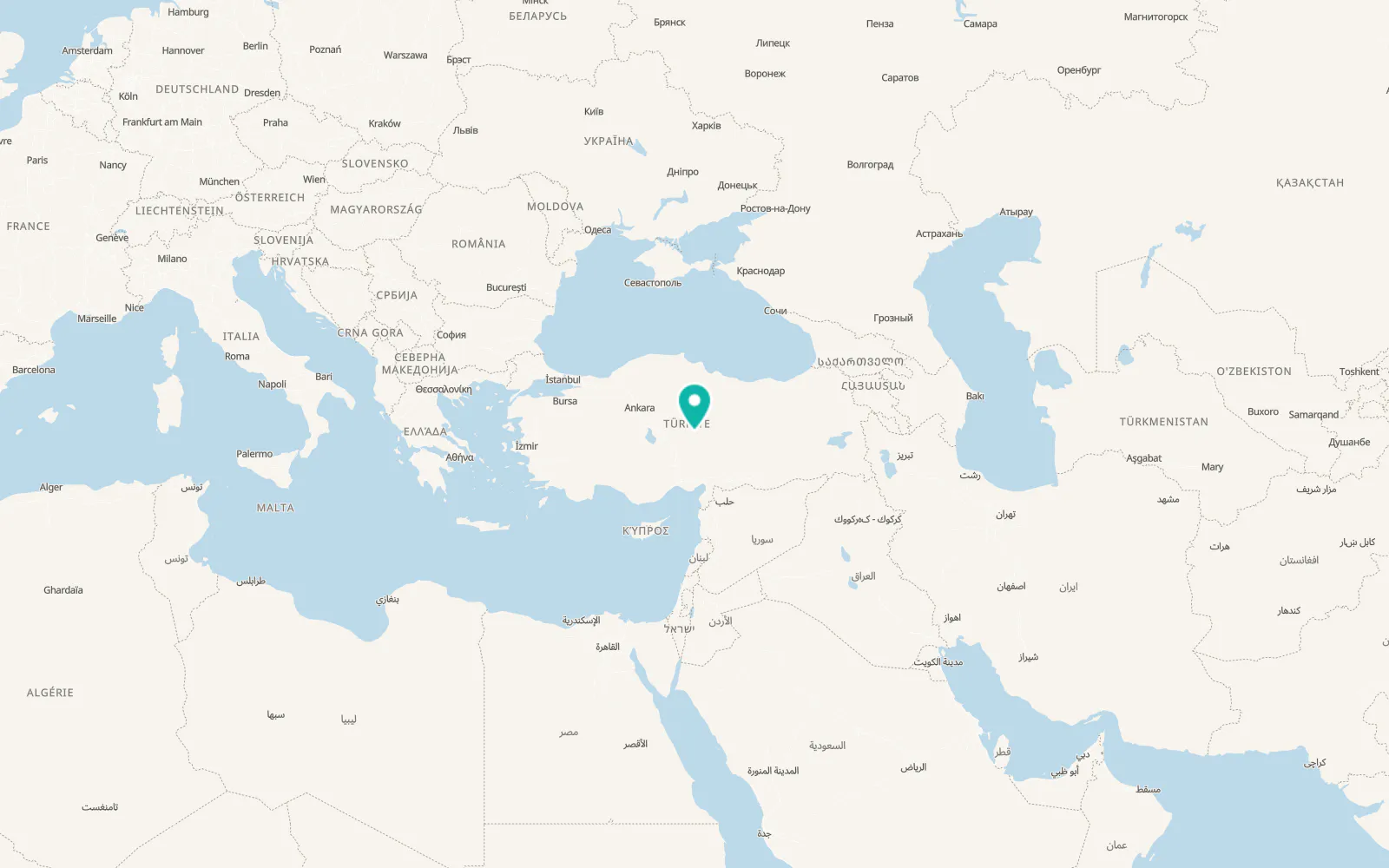 Map of Güneşli