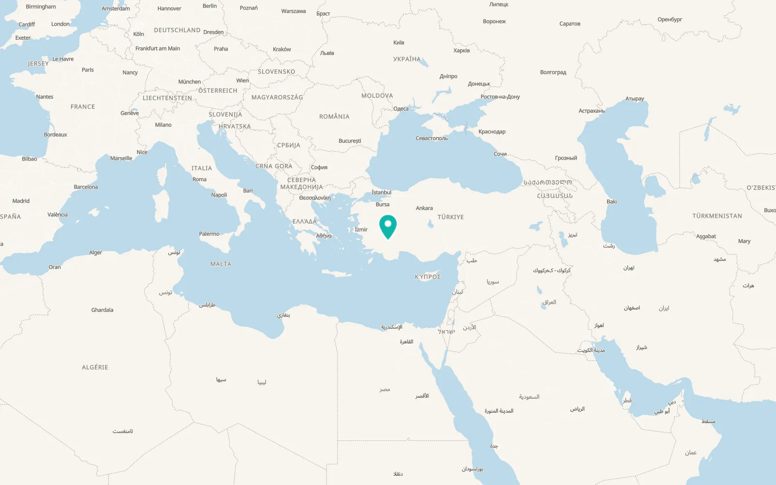 Map of Güney