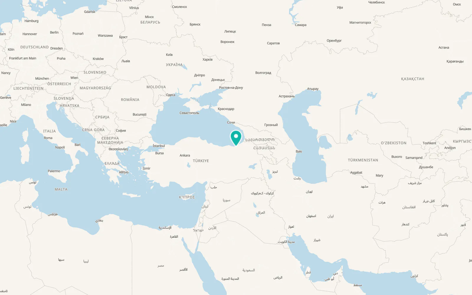 Map of Güneyce