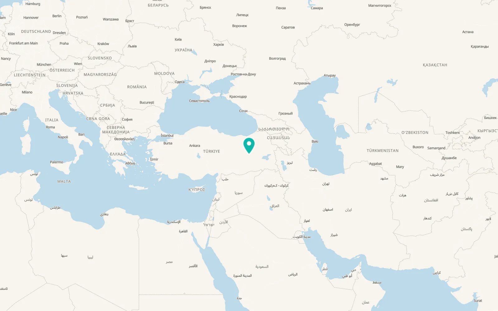 Map of Güveçli