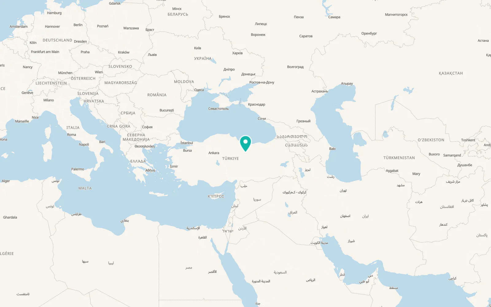 Map of Hafik