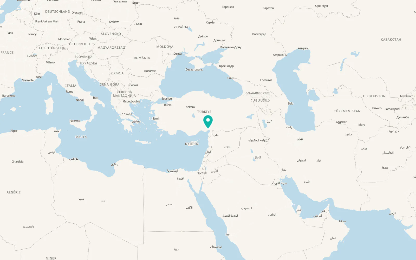 Map of Hamzalı