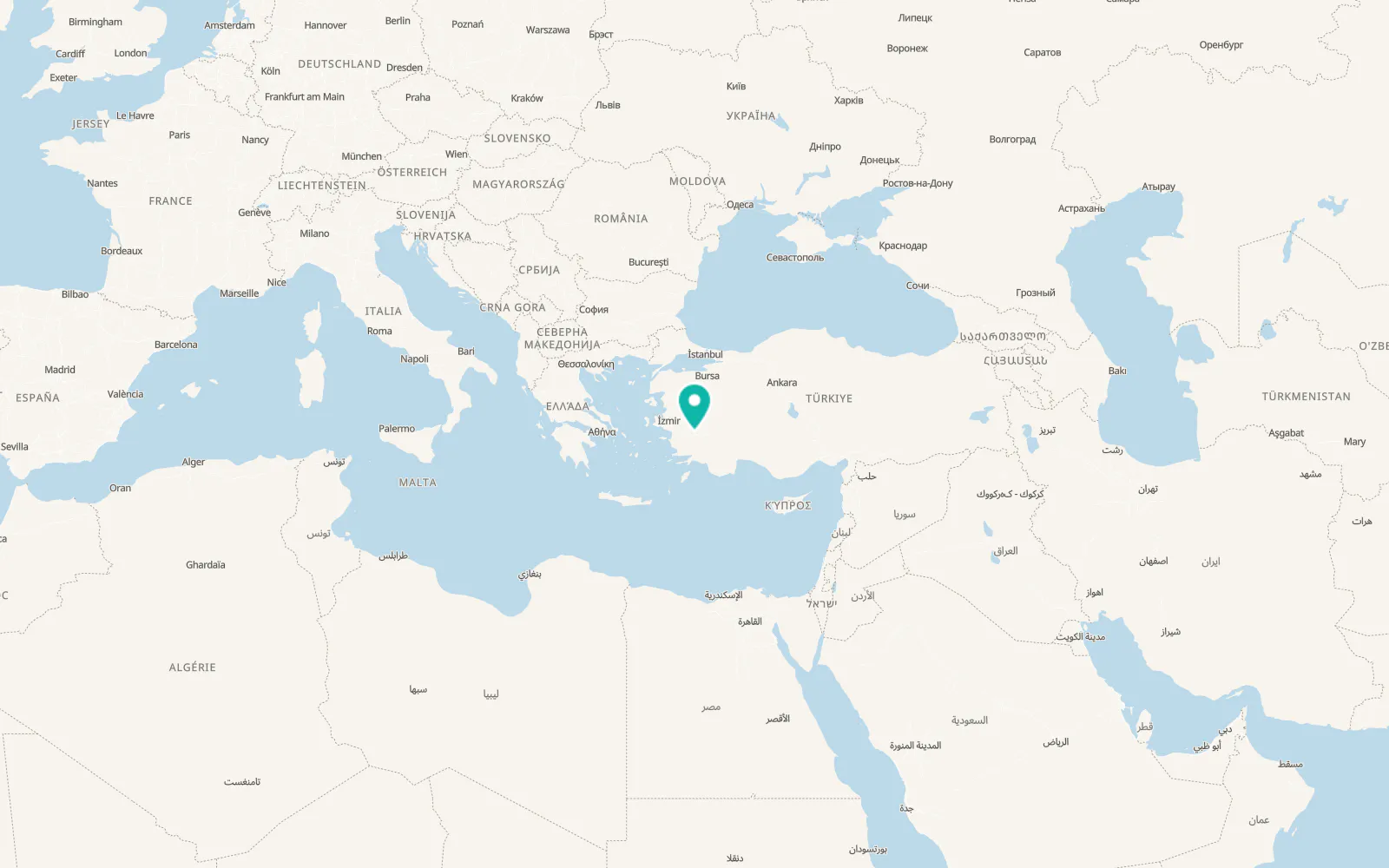 Map of Hamzallı
