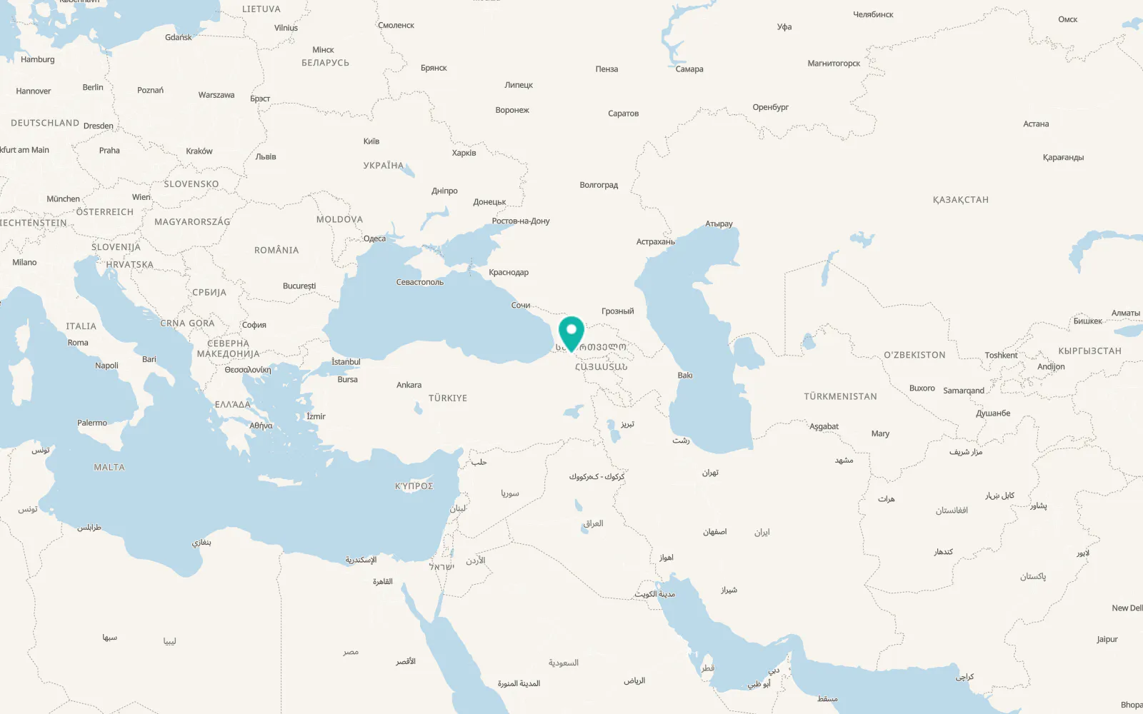 Map of Hanak