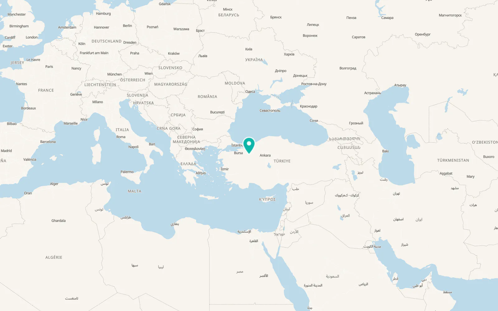 Map of Hekimdağ