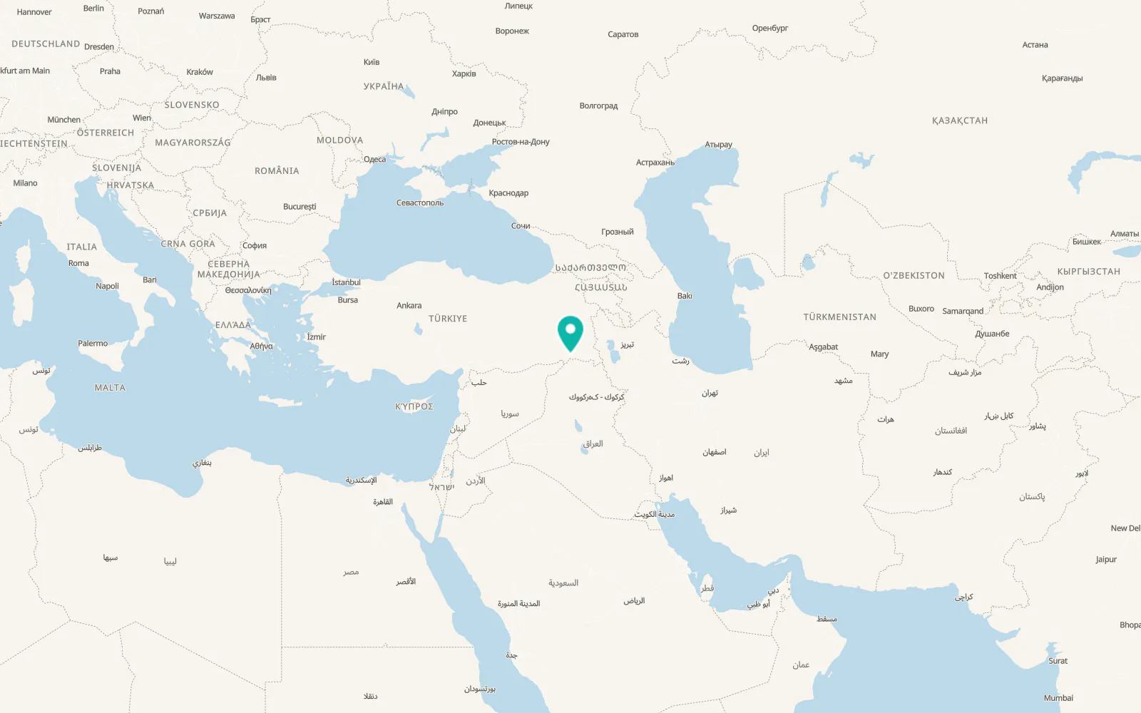 Map of Hilal