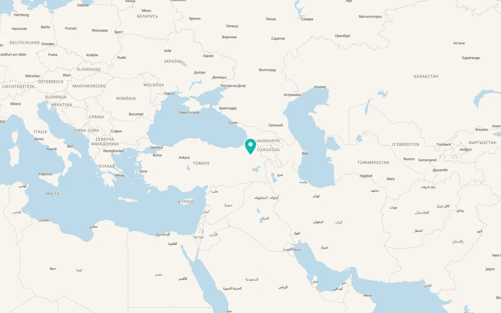 Map of Horasan