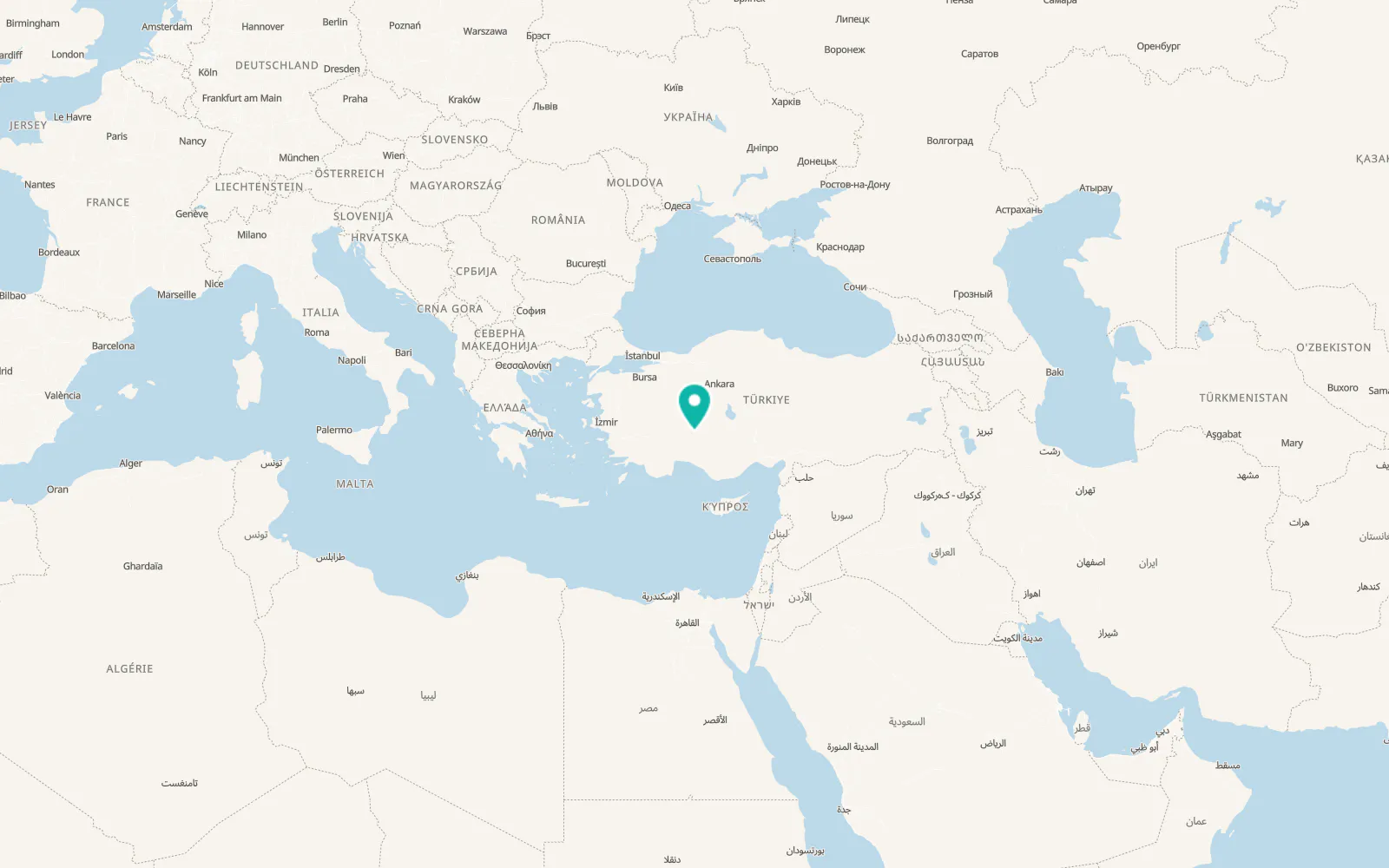 Map of Hüyük