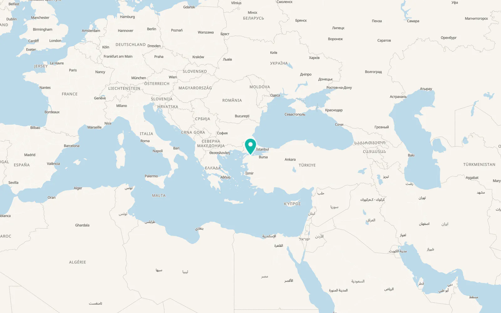 Map of İdriskoru