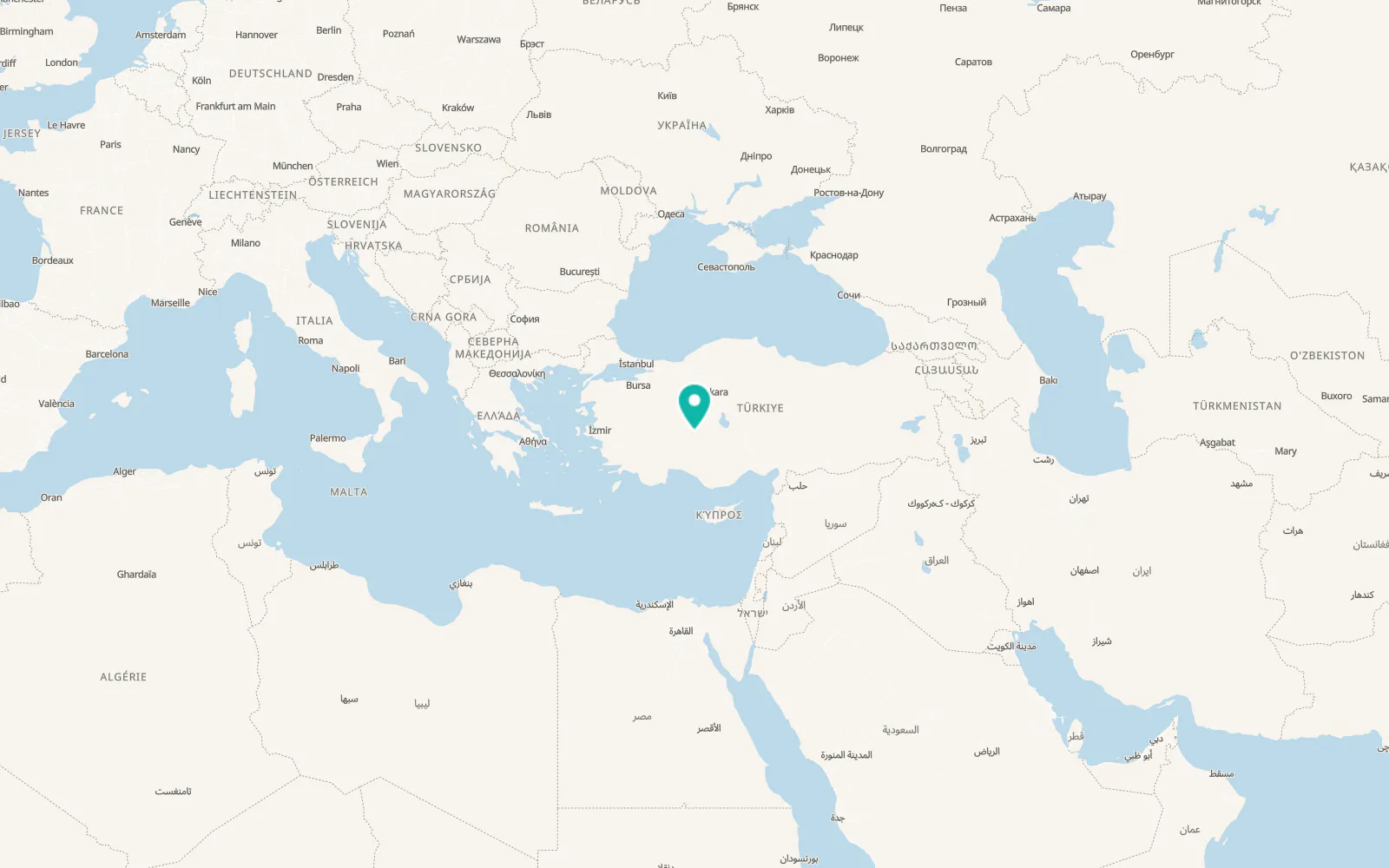 Map of Ilgın