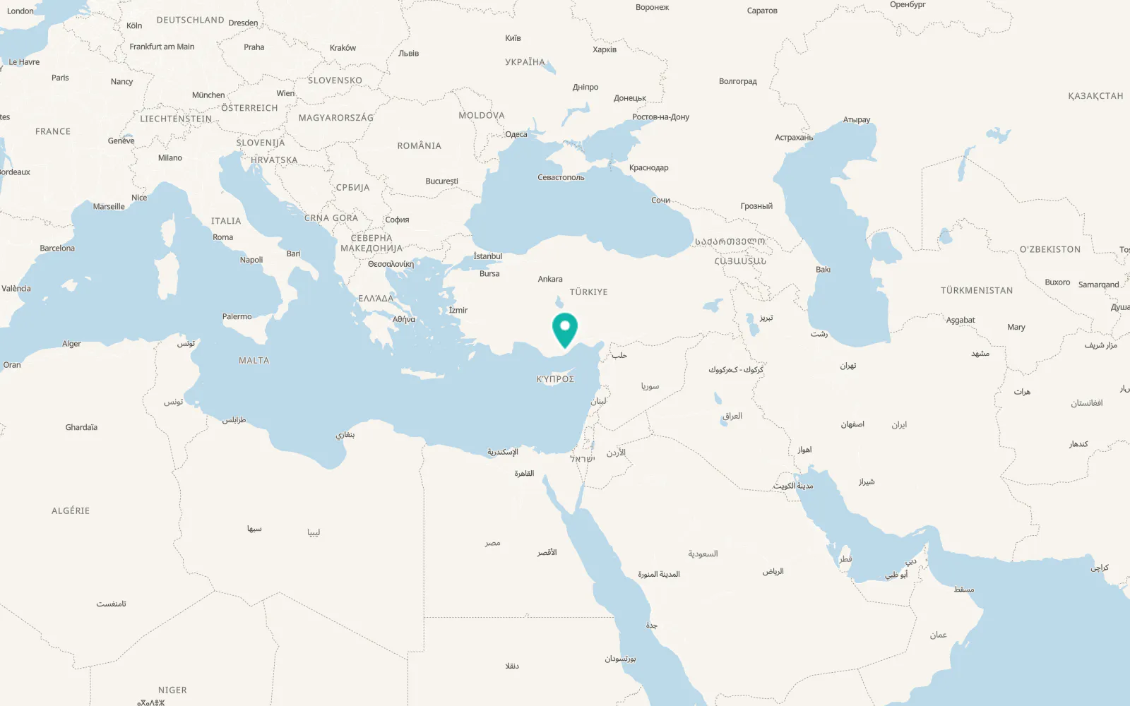 Map of İmamuşağı