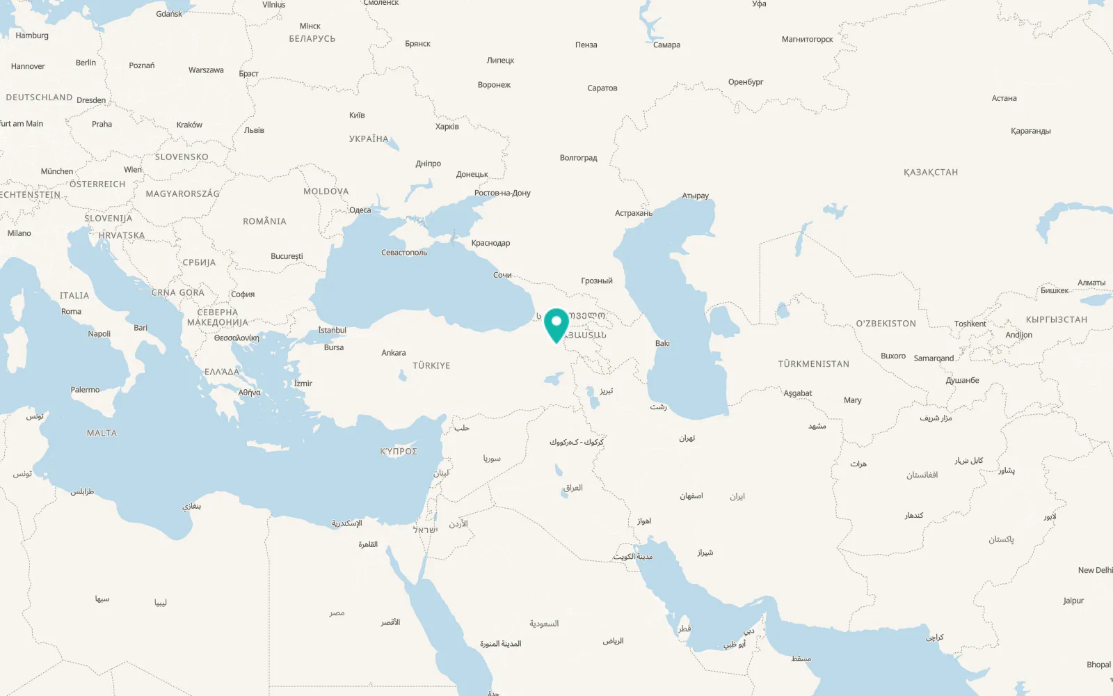 Map of Kağızman
