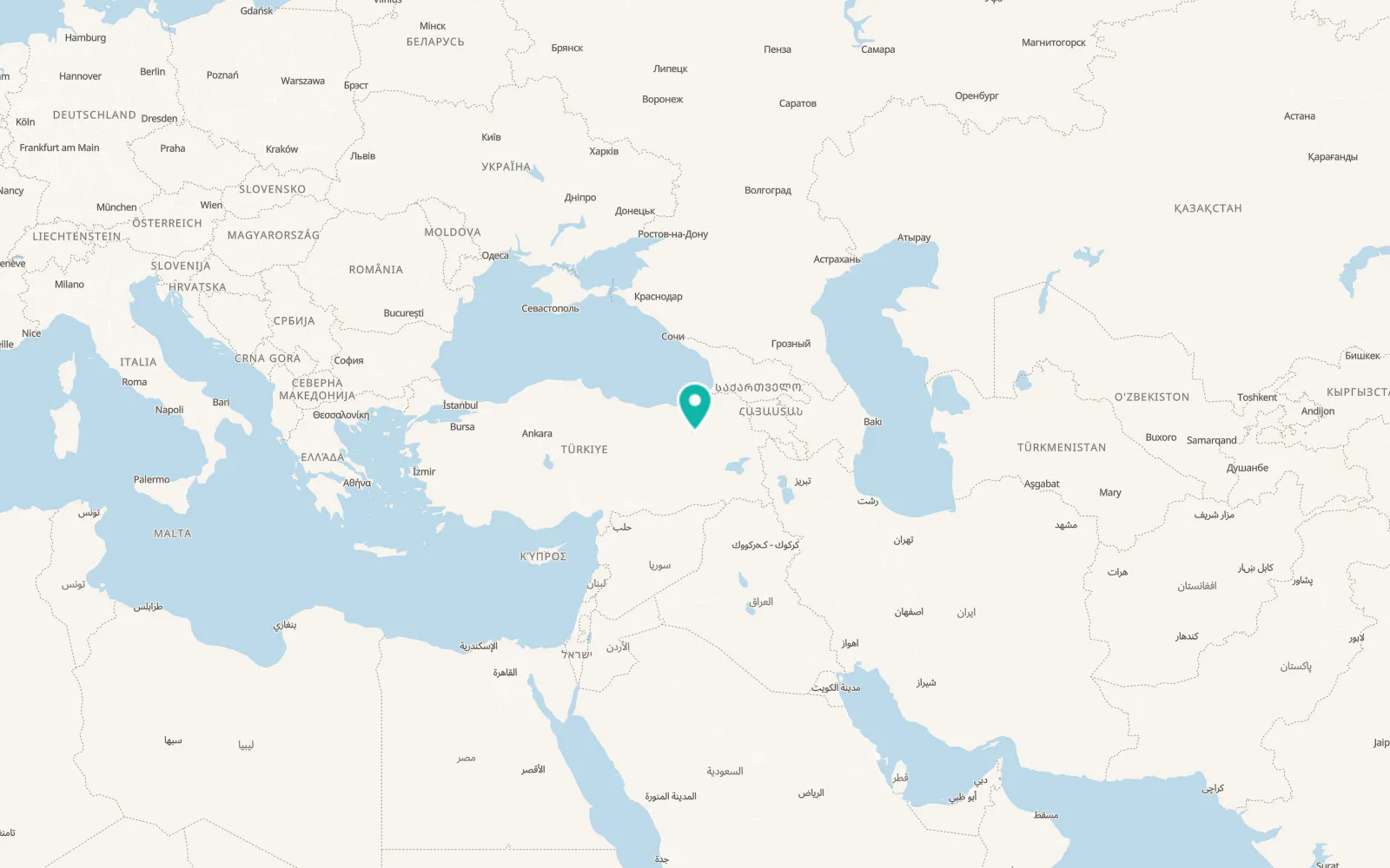 Map of Kandilli