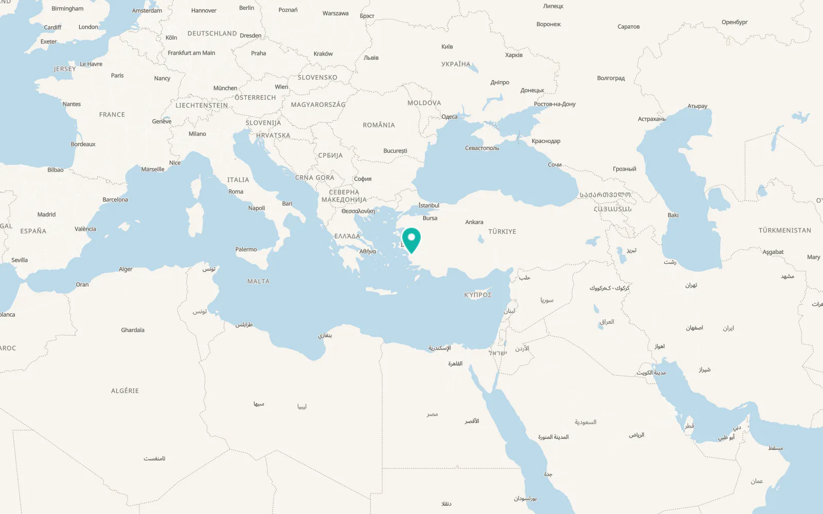 Map of Karacahayıt