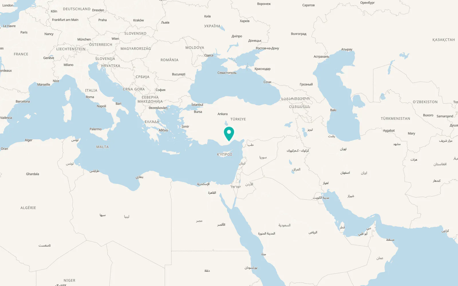 Map of Karahacılı
