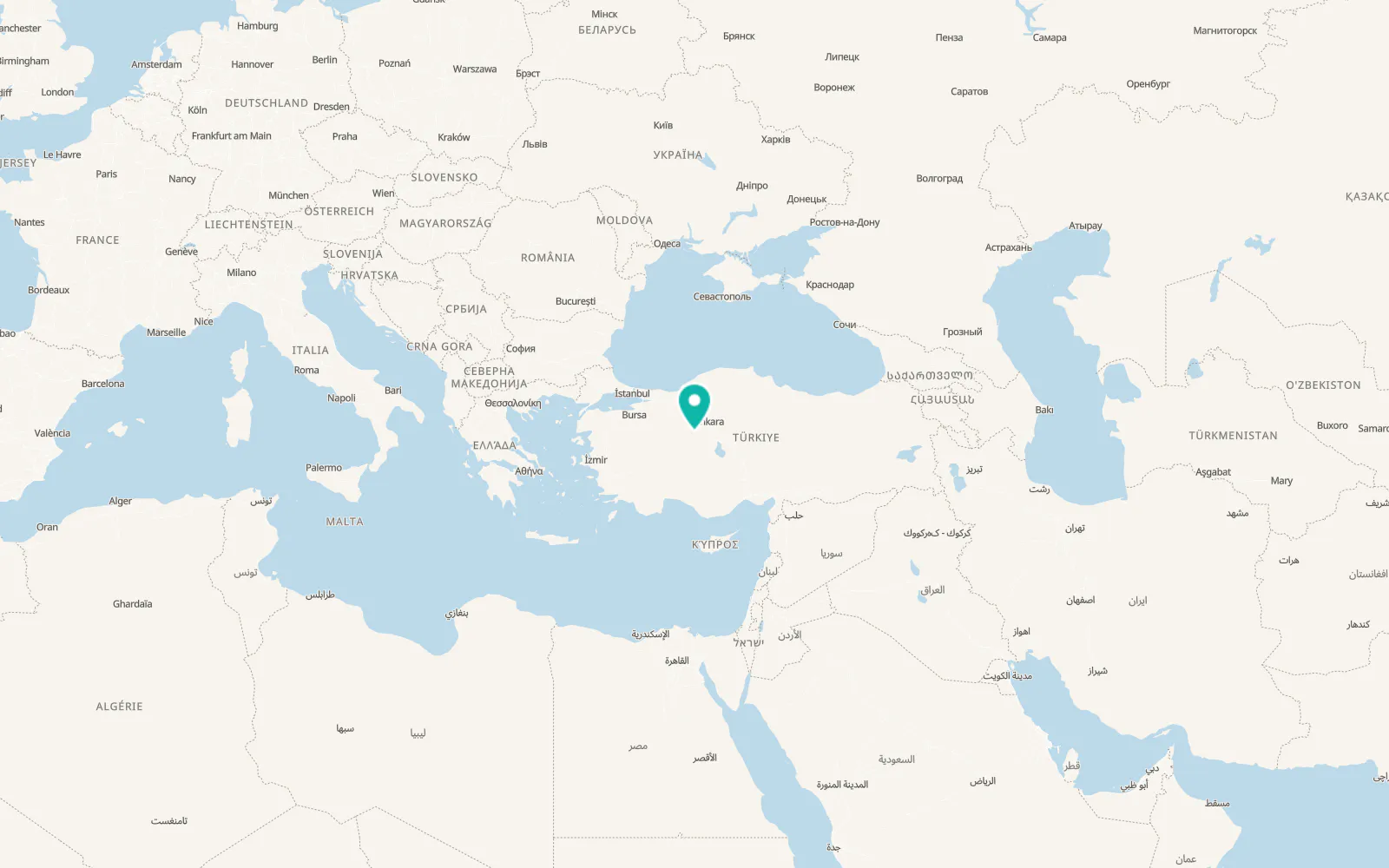 Map of Karahamzalı