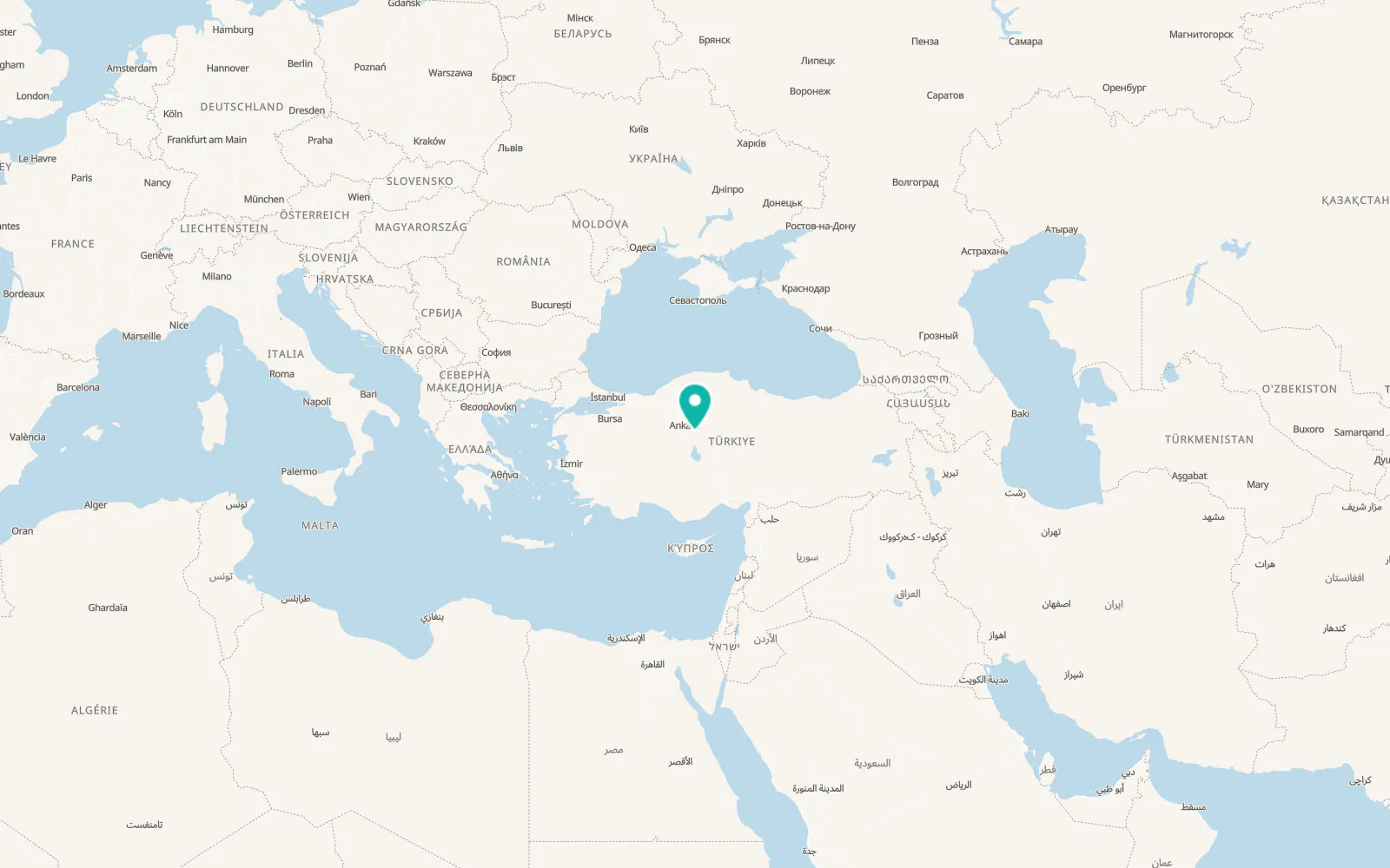 Map of Karakeçili