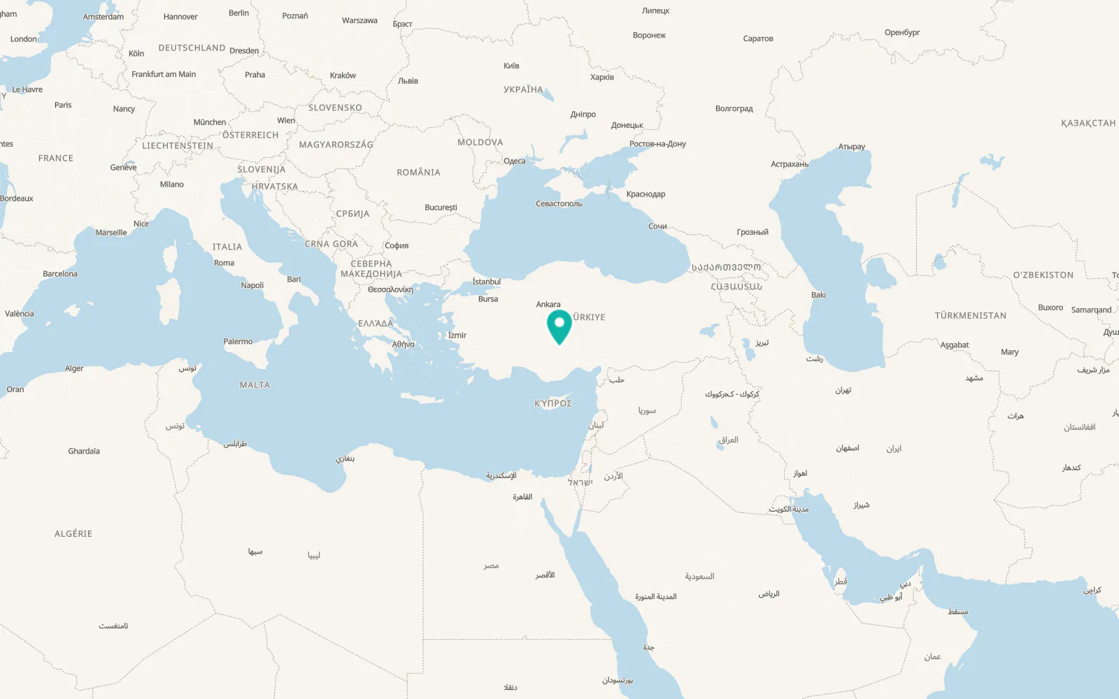 Map of Karapınar