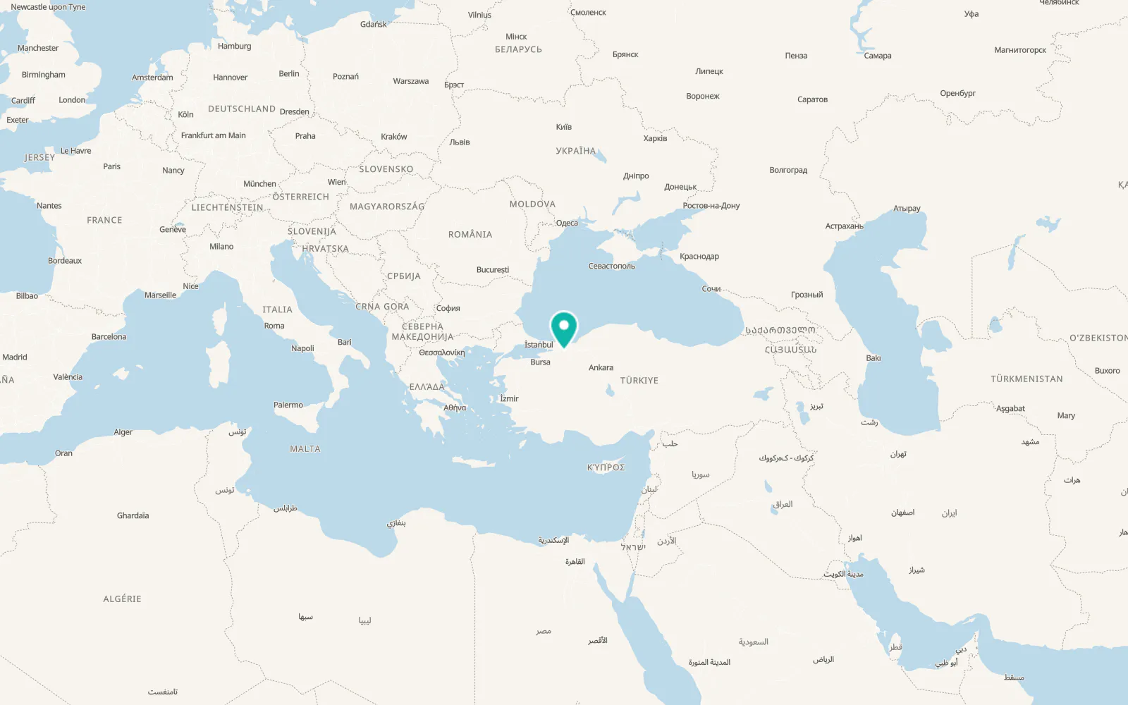 Map of Karapürçek