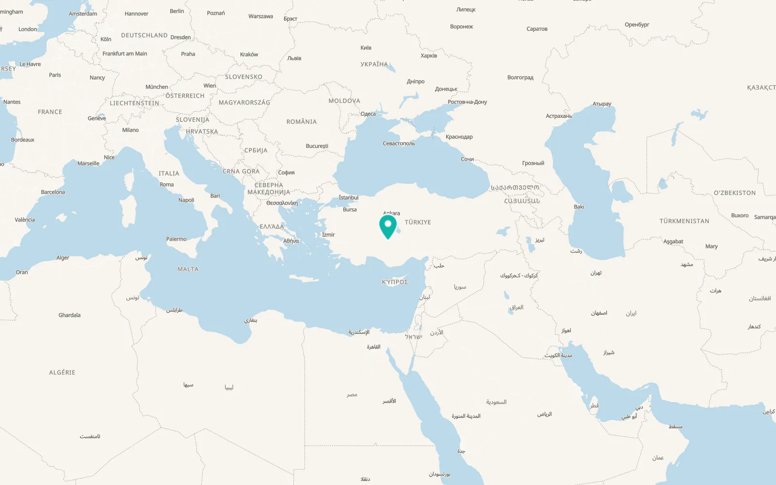 Map of Karatay