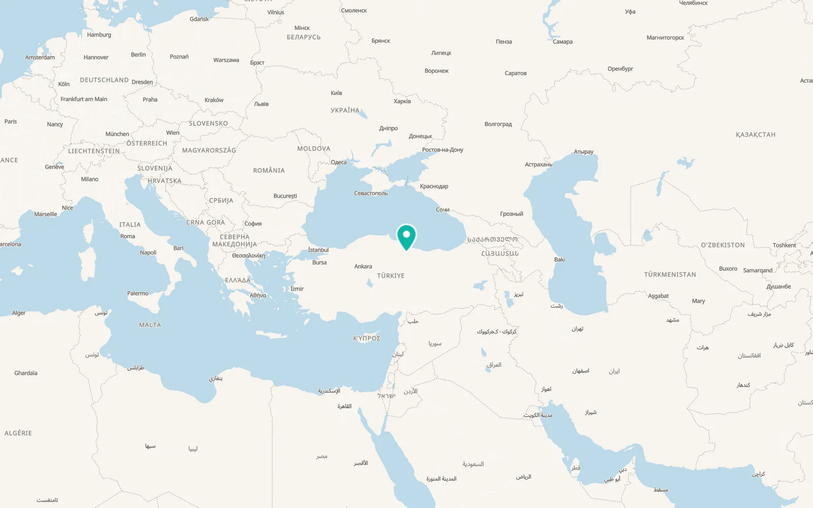 Map of Karayaka