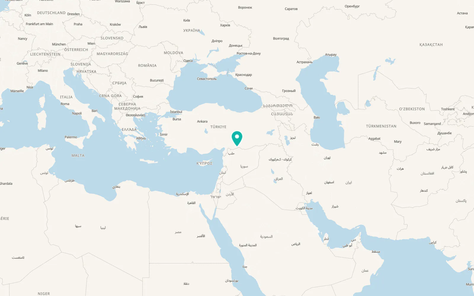Map of Karkamış