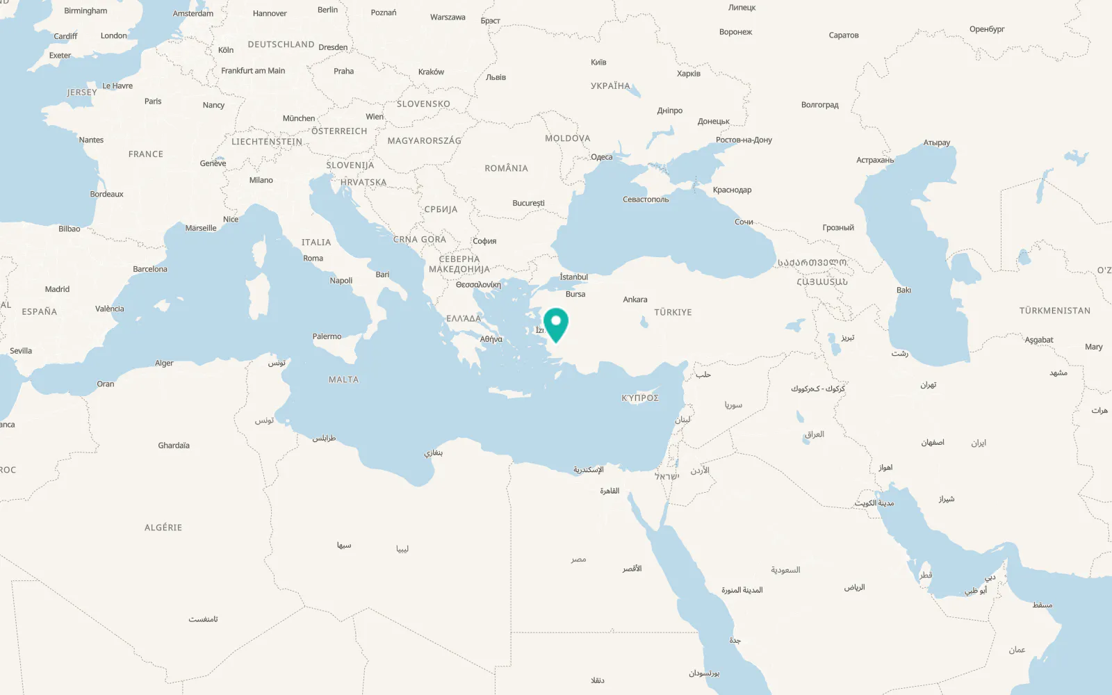 Map of Karpuzlu