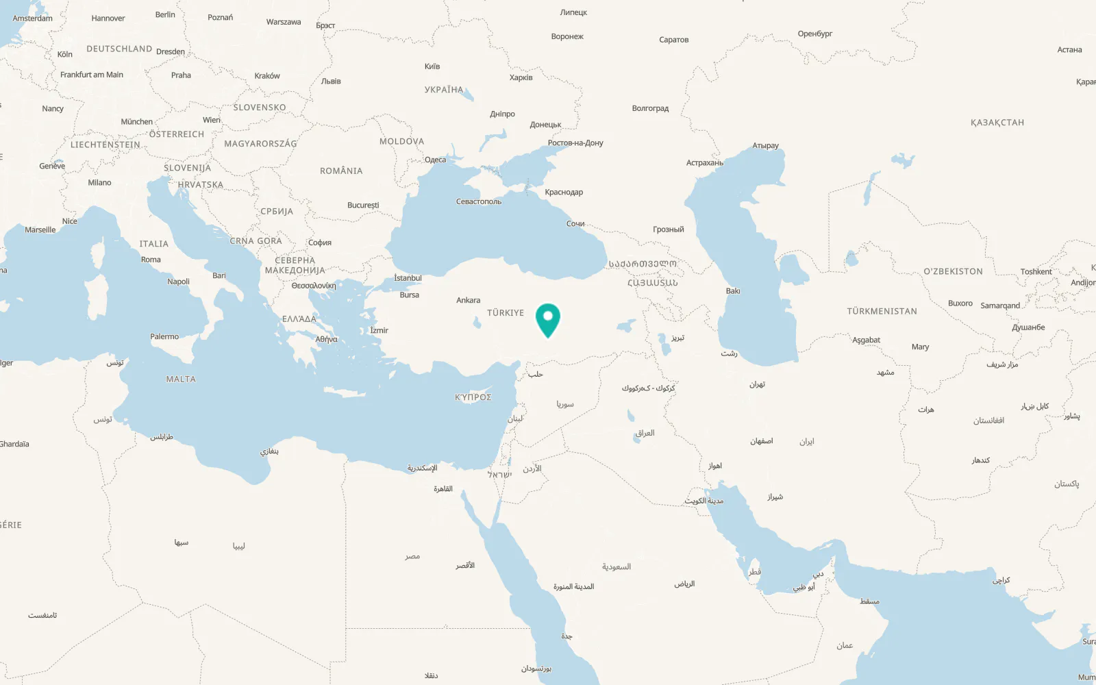 Map of Kaşlıca