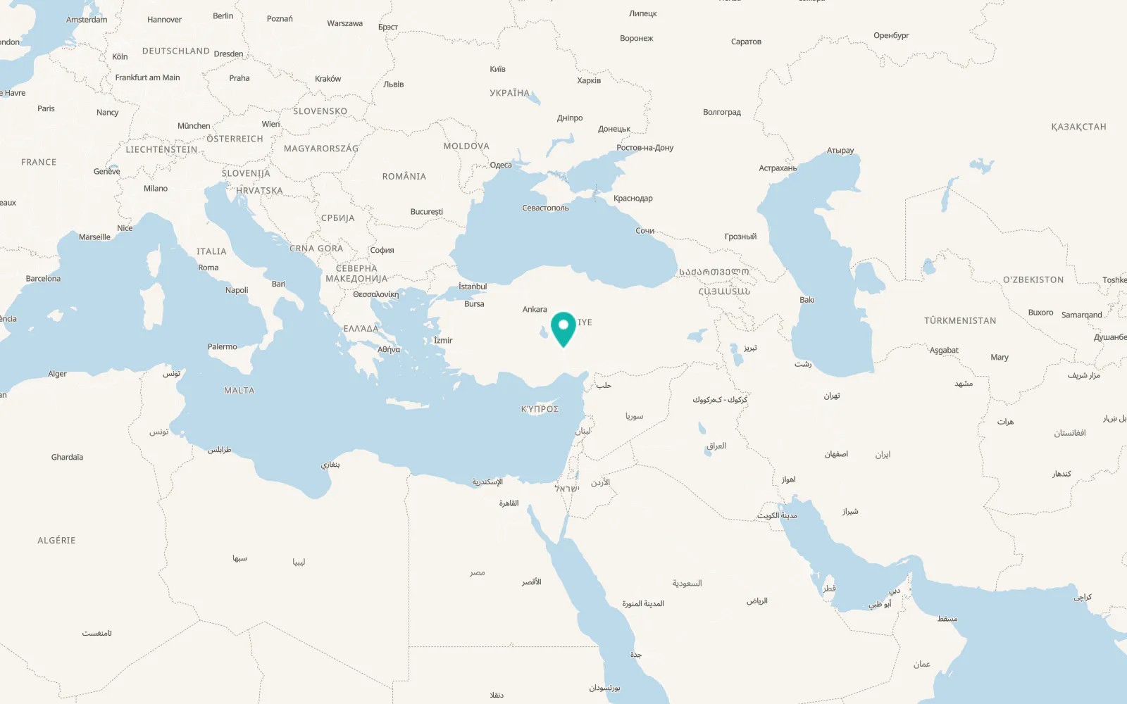 Map of Kaynarca
