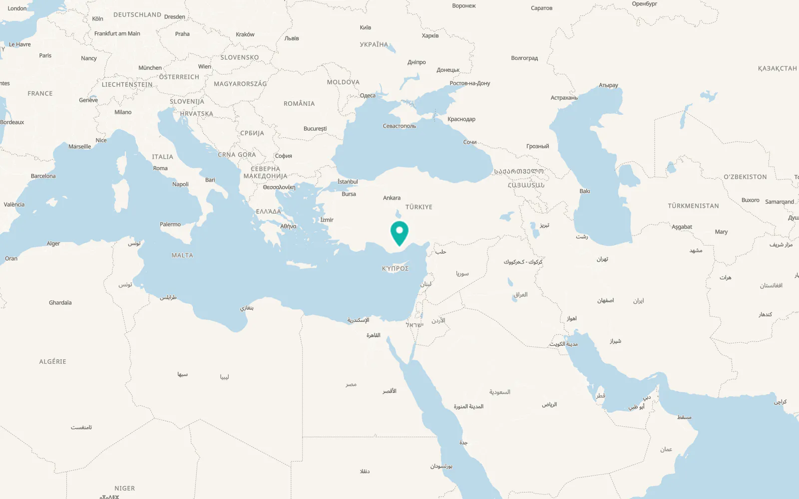 Map of Kayrak