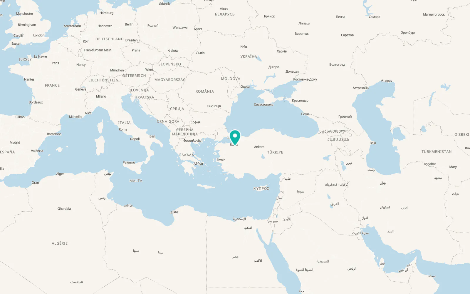 Map of Keles