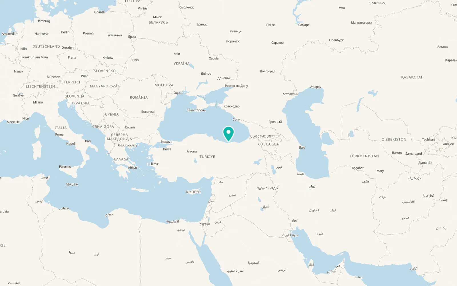 Map of Keşap