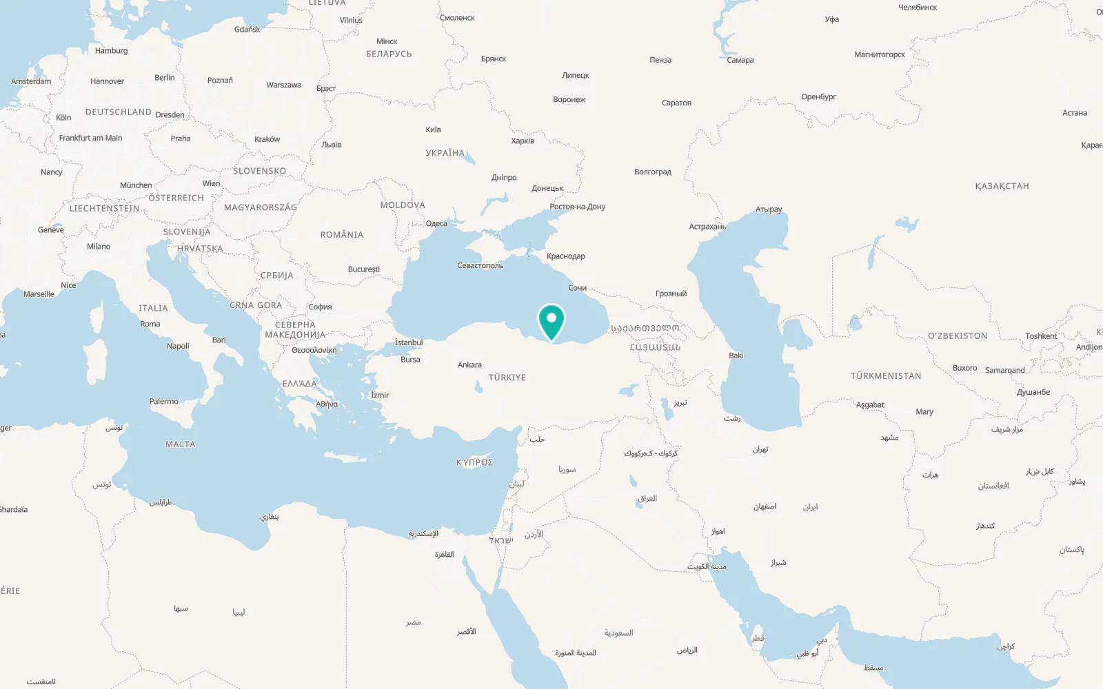 Map of Kestane
