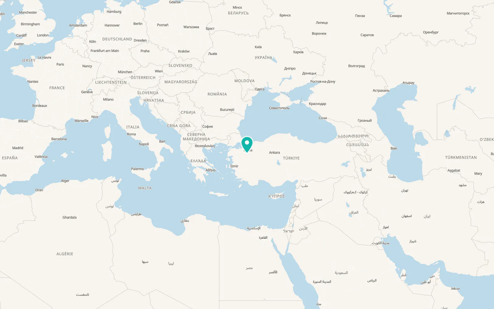 Map of Kınık