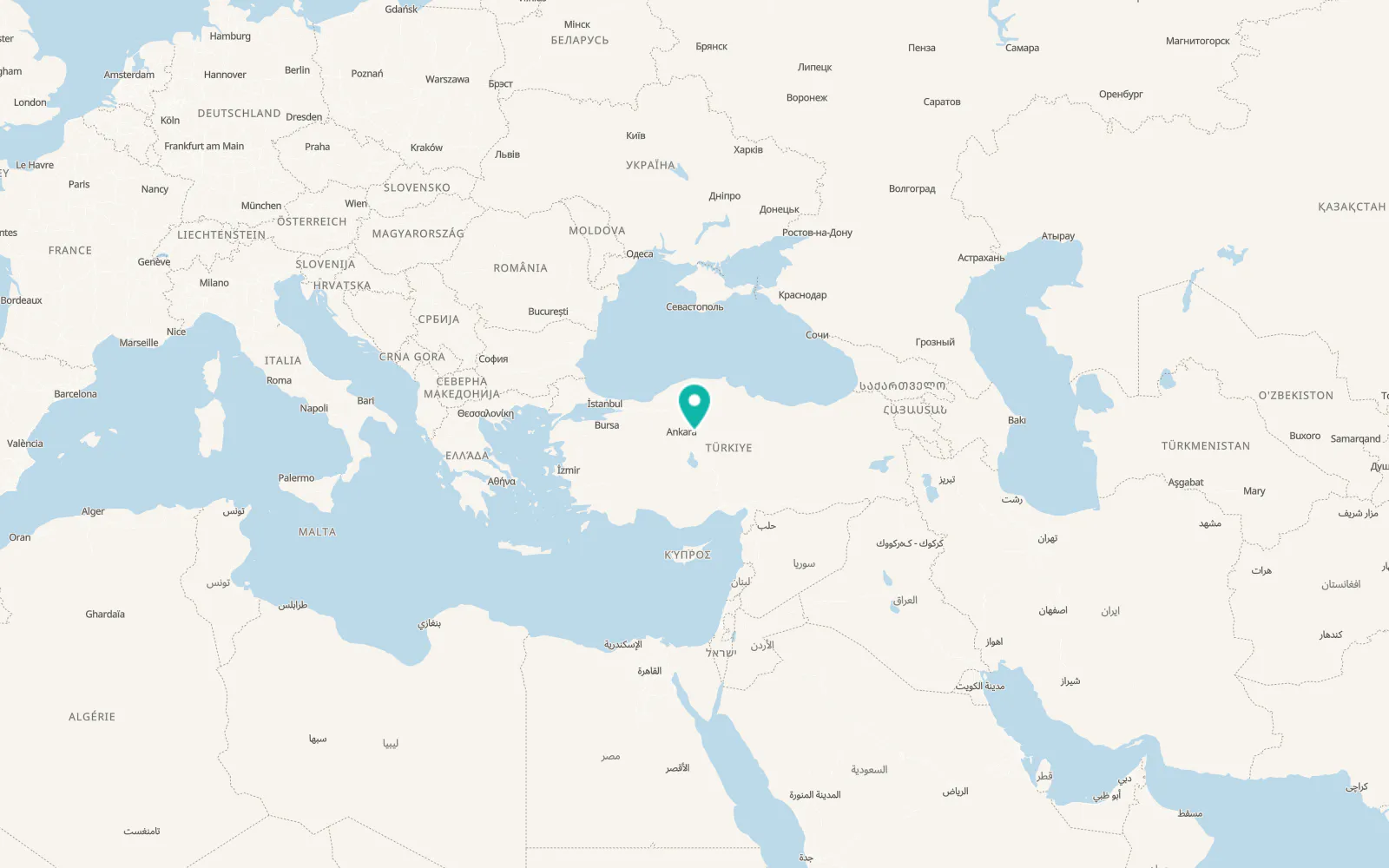 Map of Kırıkkale