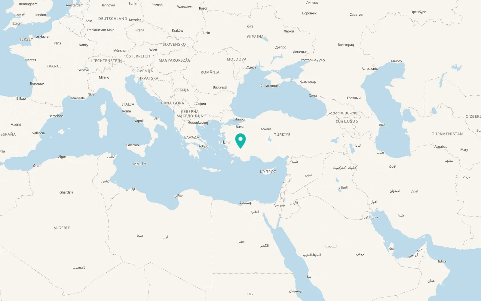Map of Kızılca