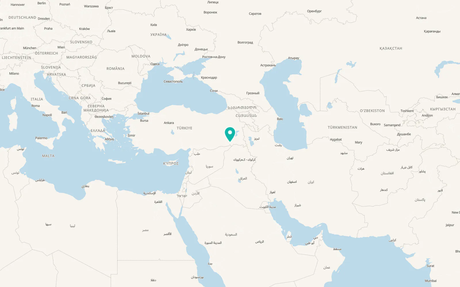 Map of Kızılsu