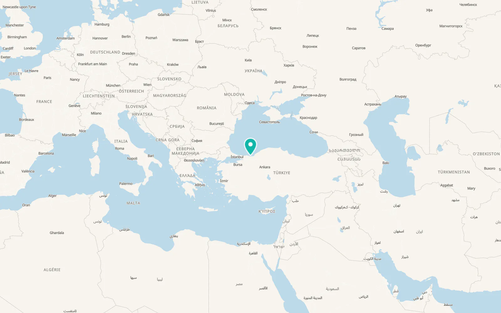 Map of Kocaali