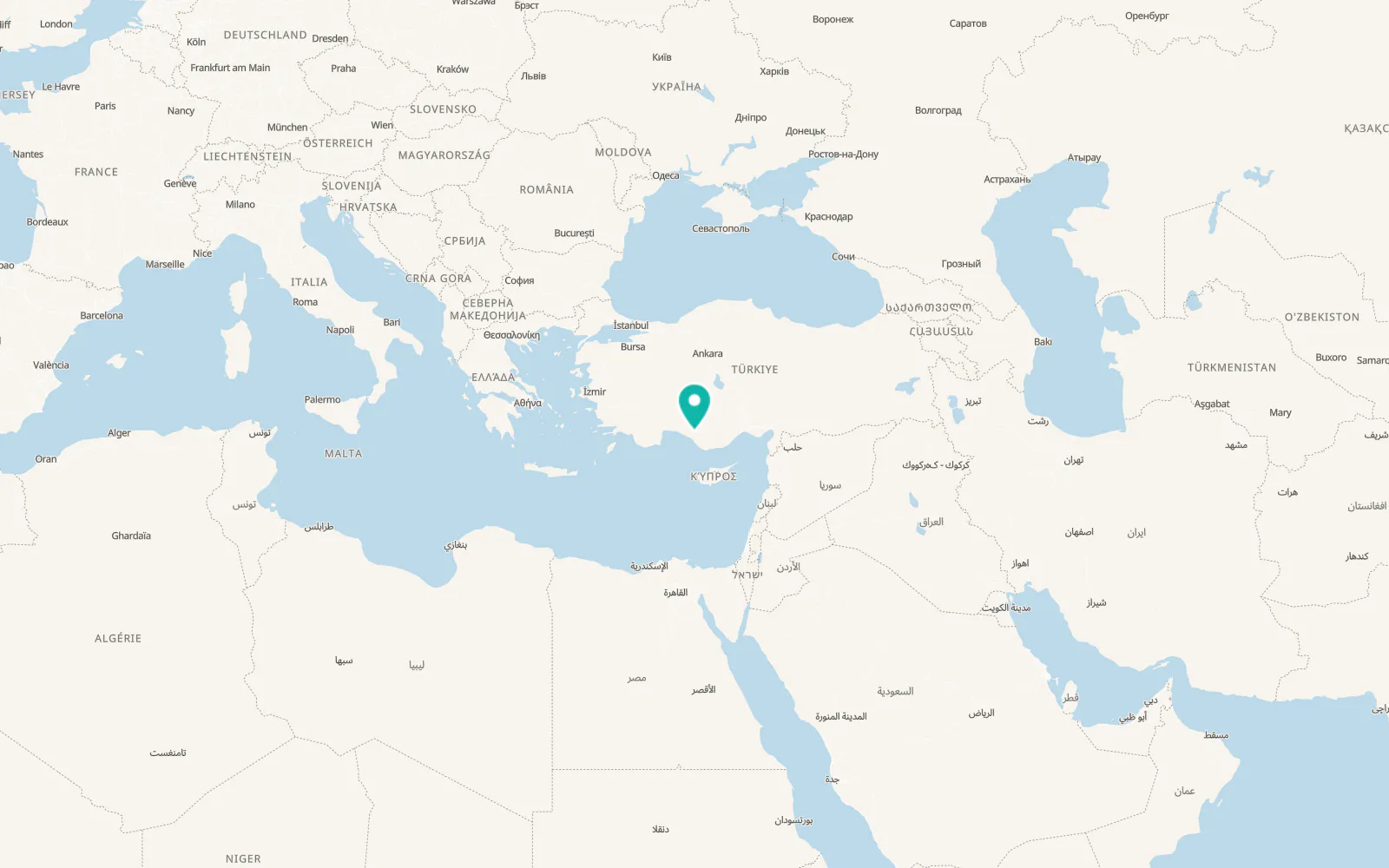 Map of Köprülü