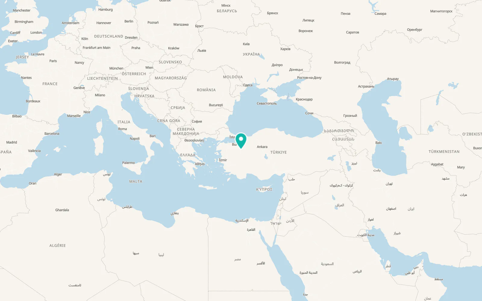 Map of Köprüören