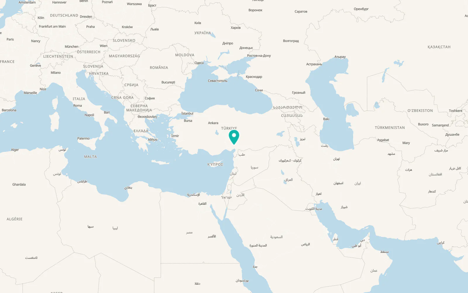 Map of Kösreli