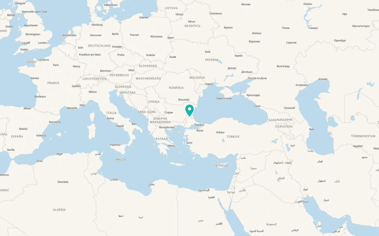 Map of Kofçaz